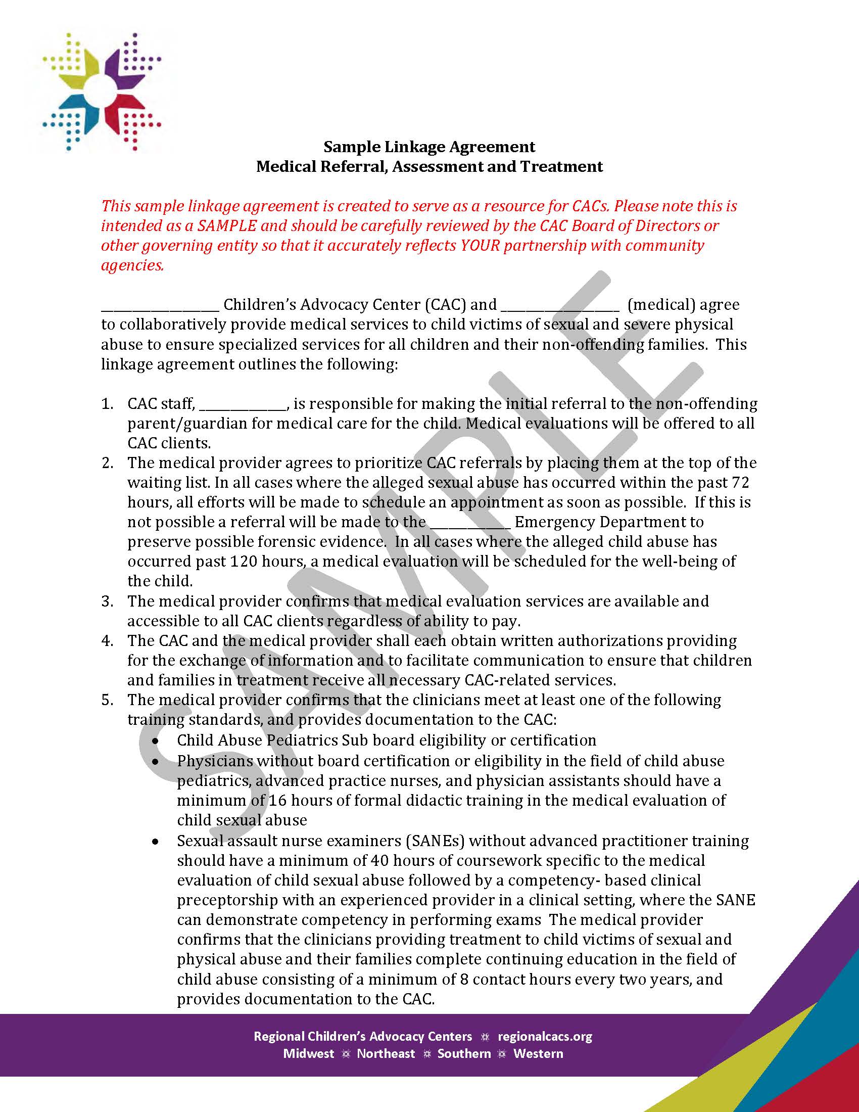 Medical Linkage Agreement
