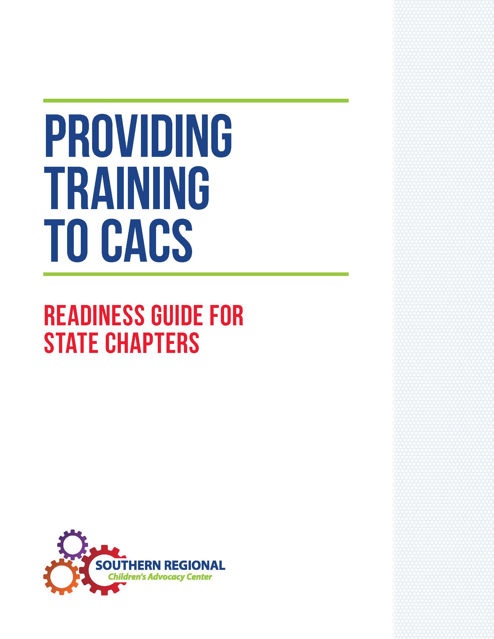 Providing Training to CACs Readiness Guide for State Chapters